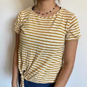 Yellow stripped shirt